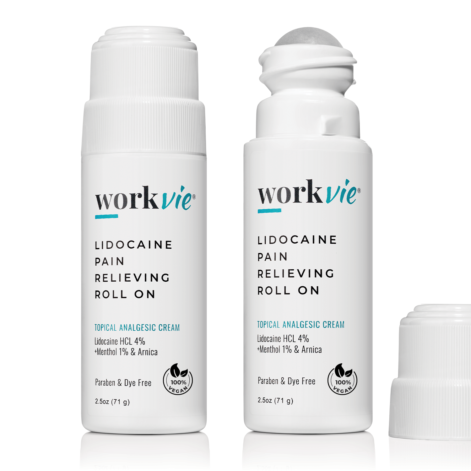 Workvie Lidocaine 4% Roll On Pain Relief Cream